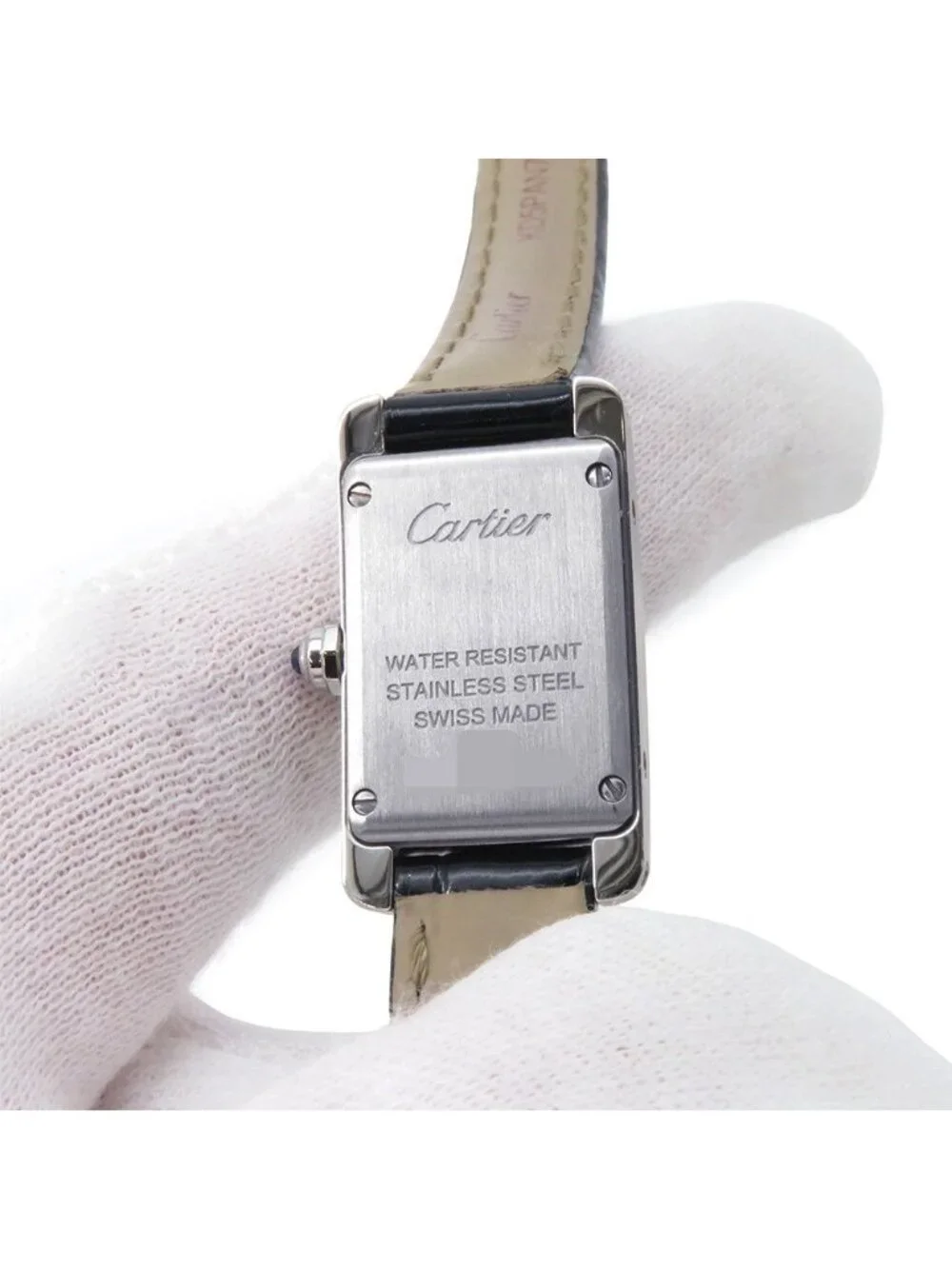 Cartier Tank American Mini Watch Silver Dial